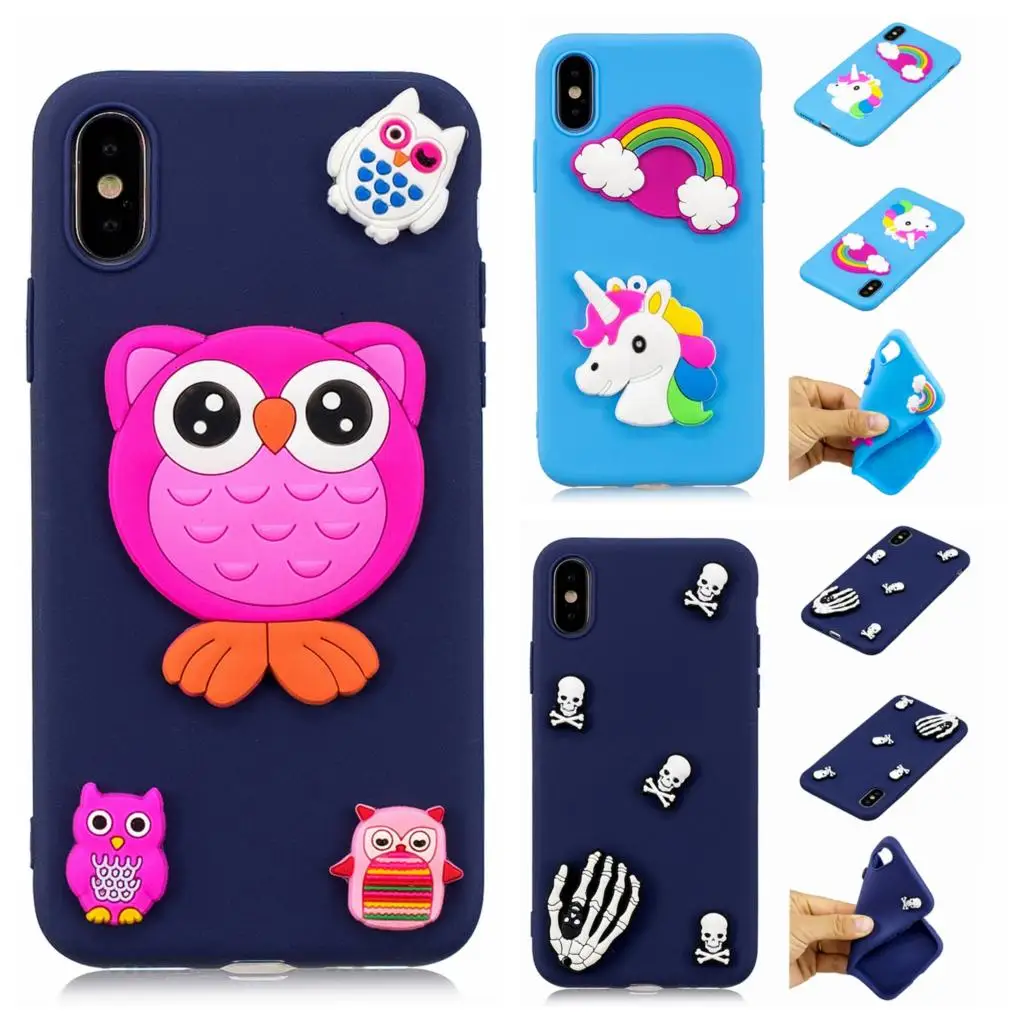 Чехлы с животным узором для iPhone x милый карамельный чехол s мягкая задняя крышка