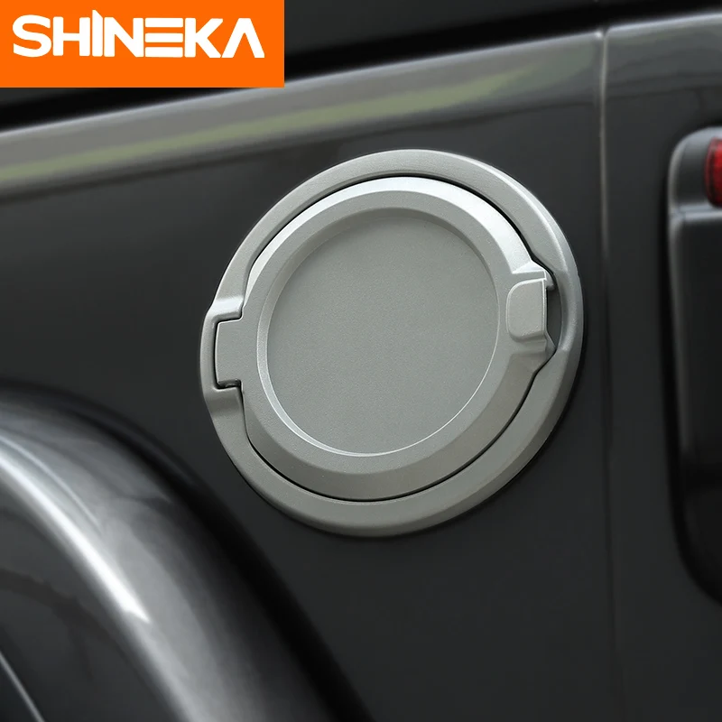 Крышки для бака SHINEKA крышка бензобака топливный наполнитель двери Jeep Wrangler JL 2018