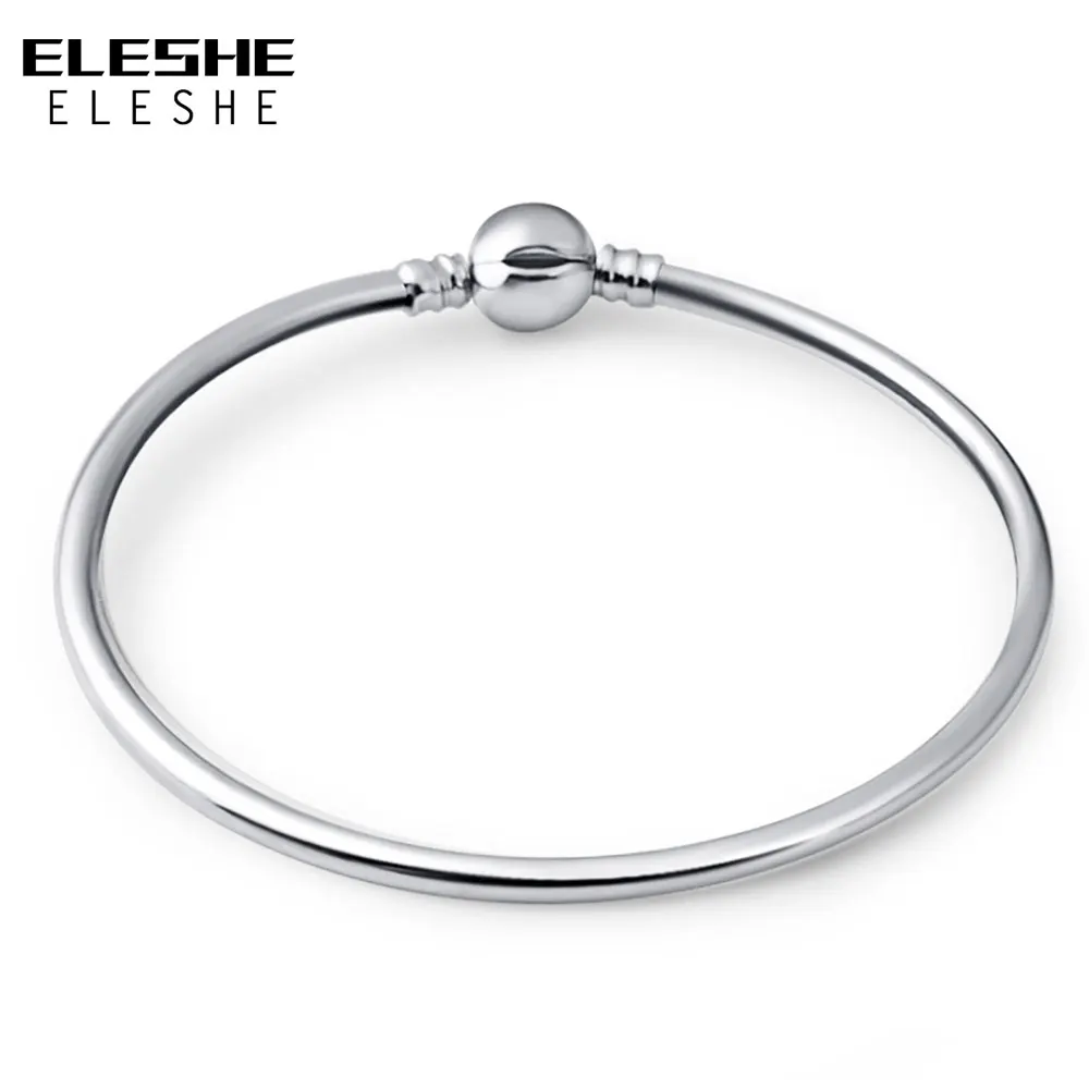 ELESHE, 3 стиля, серебряный браслет-цепочка в виде змеи, подходит для аутентичного браслета, браслет на цепочке, очаровательный браслет, Женские Ювелирные аксессуары, подарок