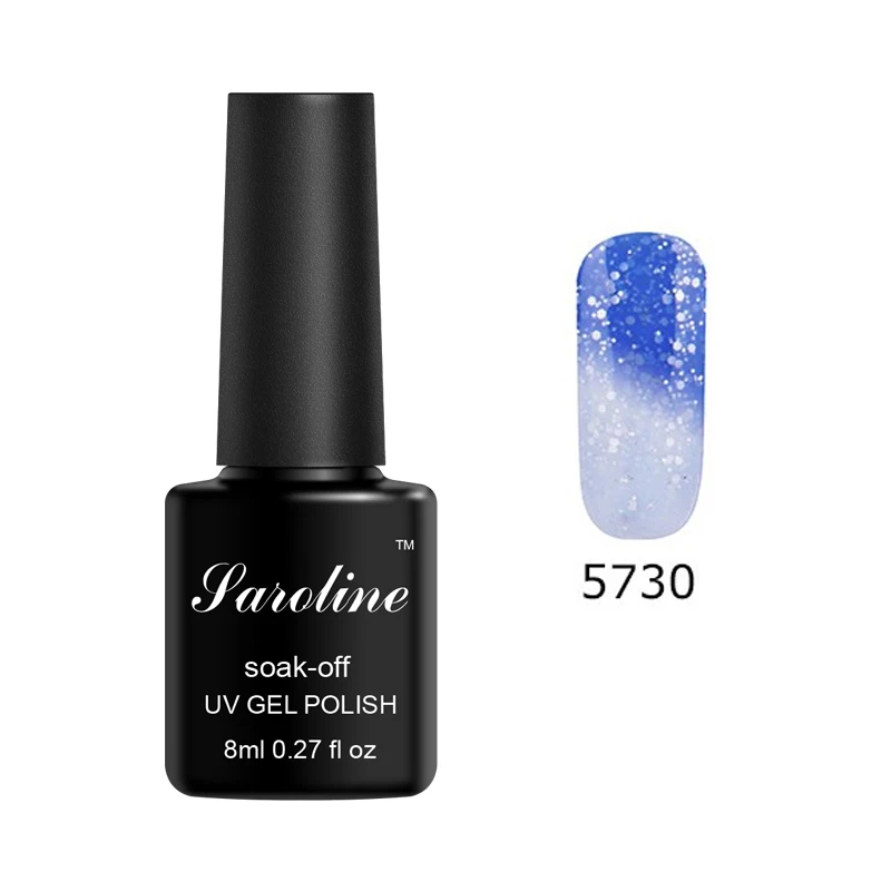 Saroline изменение температуры Цвет УФ гель лак для ногтей Полупостоянный дизайн