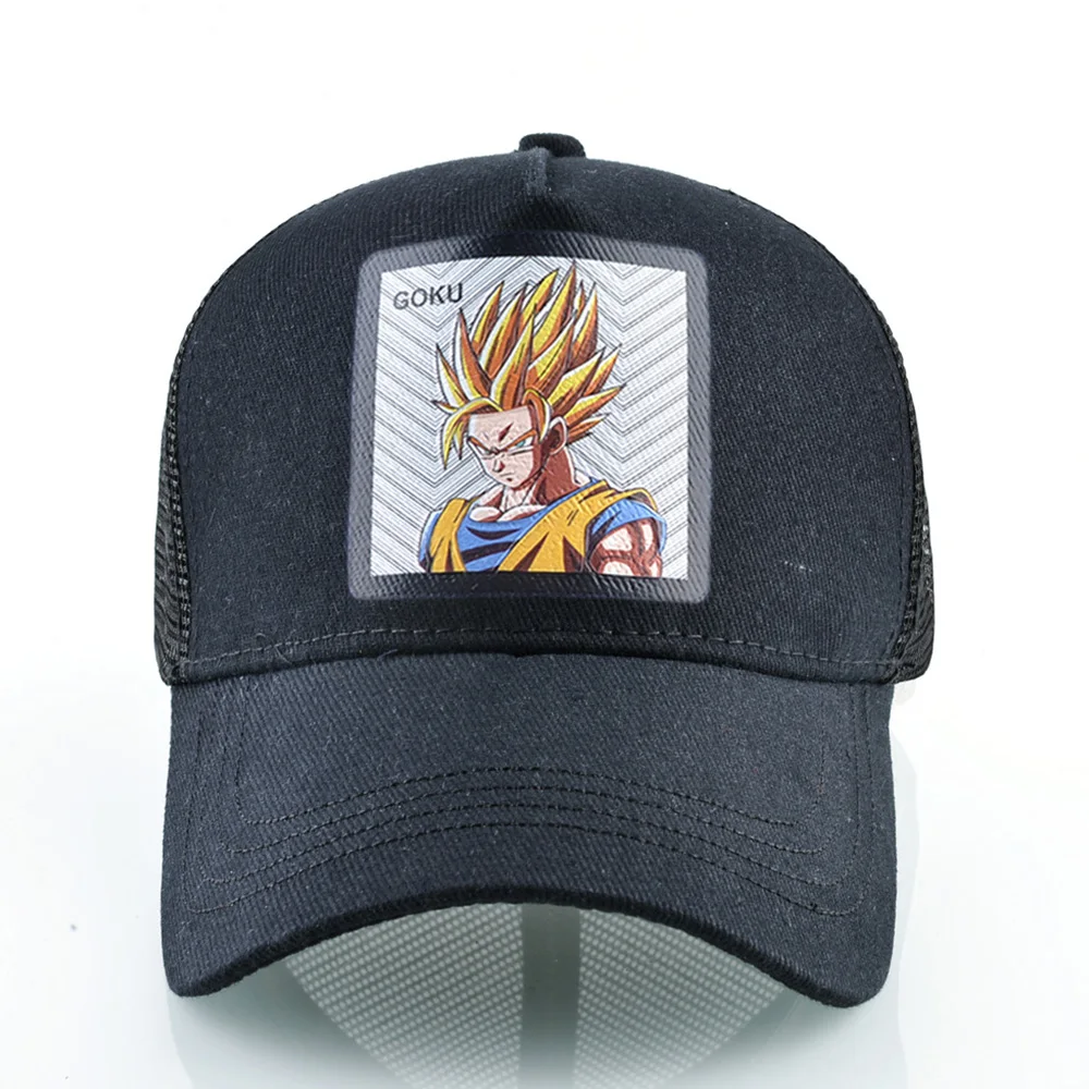 Бейсбольные кепки Dragon Ball, мужские сетчатые кепки для водителя грузовика, унисекс, аниме, Мультяшные сетчатые кепки Goku, Snapback, шапки Gorra Dragon Ball, женские