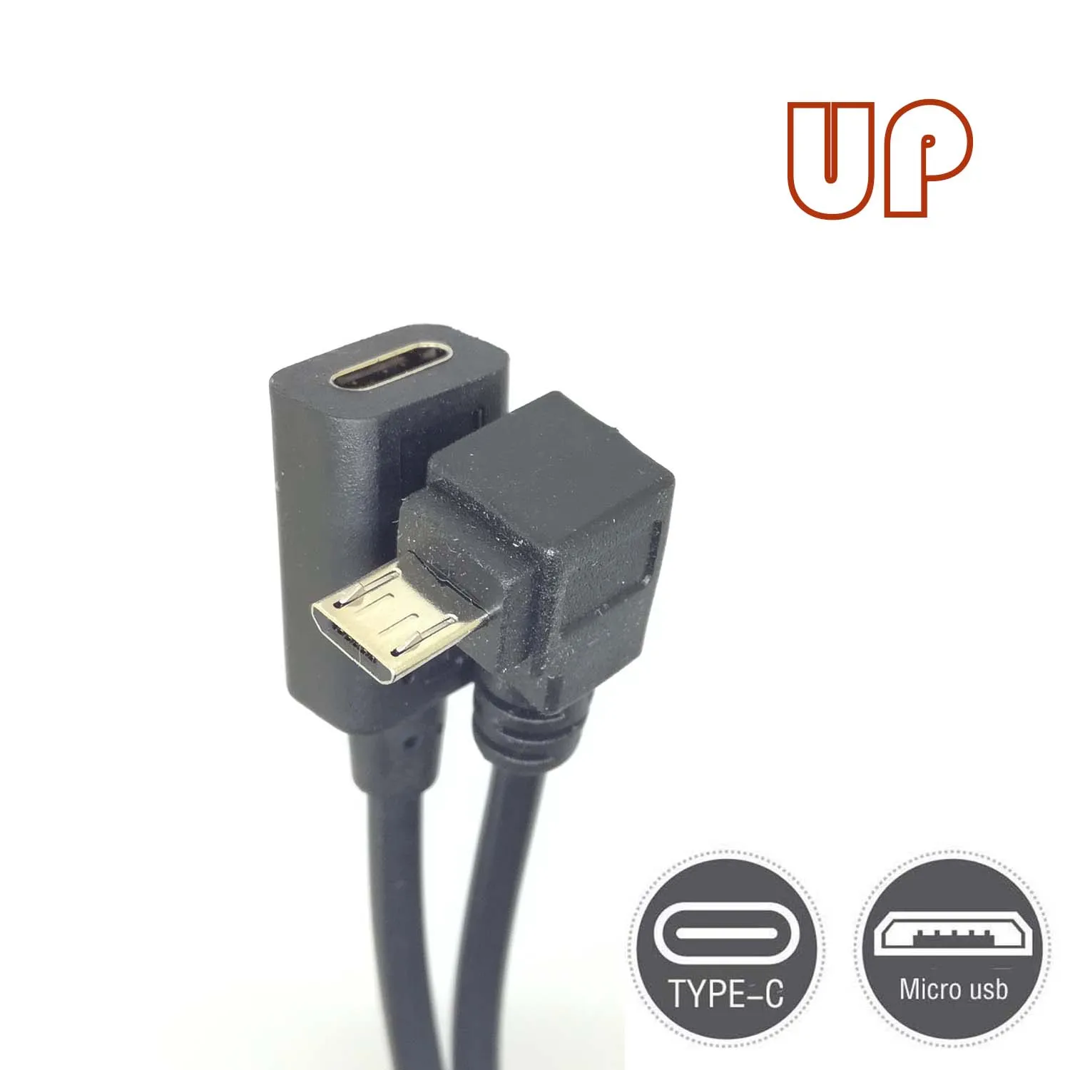 Кабель переходник с разъемом типа C мама на Micro B кабель USB для зарядки и передачи