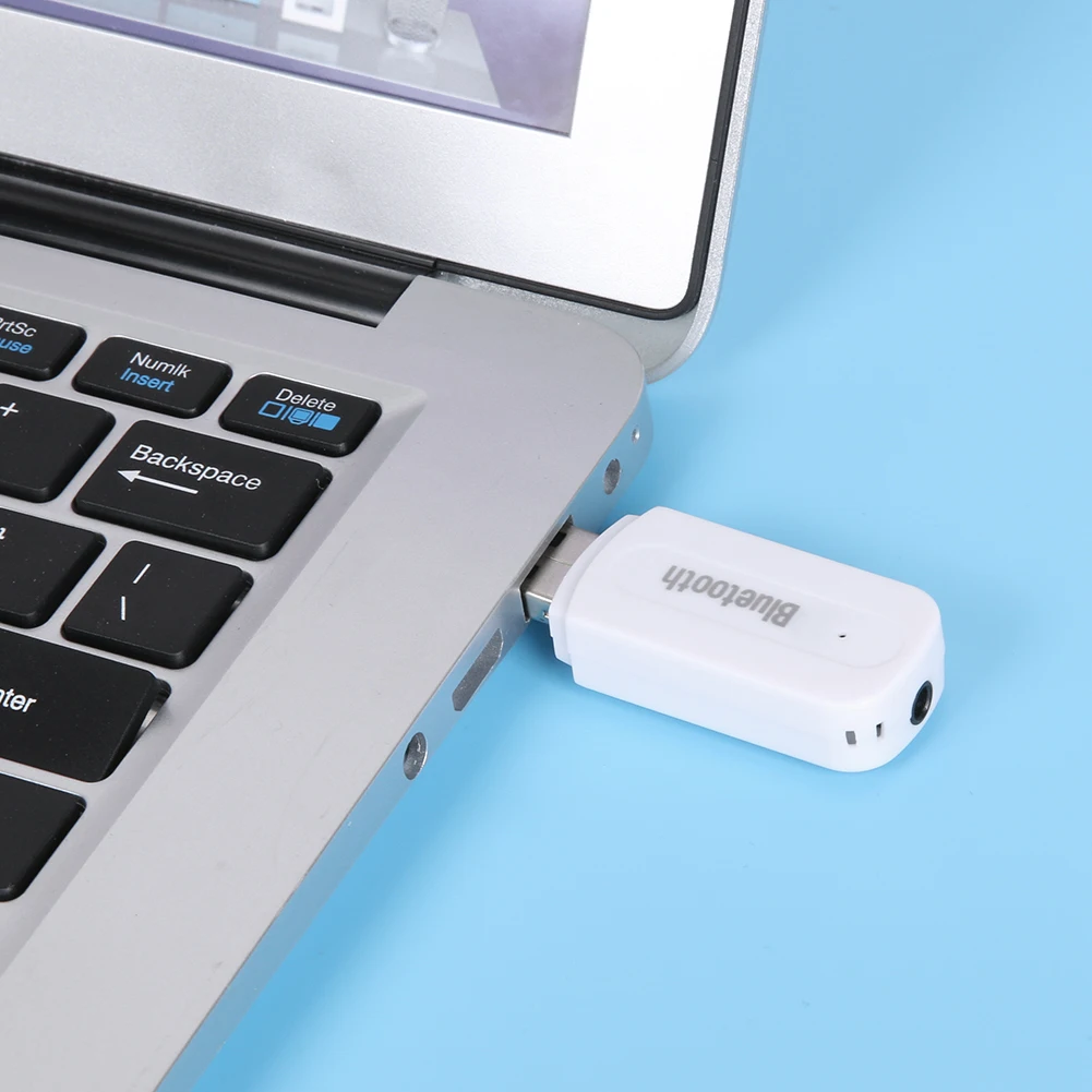 Мини портативное соединение через USB и беспроводное, через Bluetooth аудио сигнала приемник адаптер USB мощность 3,5 мм штекер Bluetooth адаптер с аудио кабелем