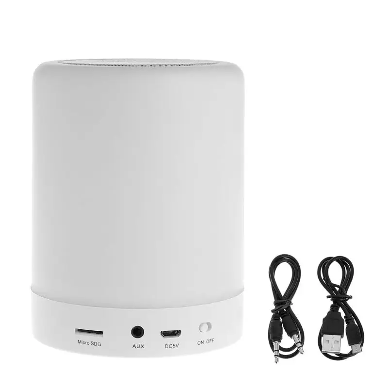 Портативный ночник с Bluetooth динамиком беспроводной динамик сенсорным управлением