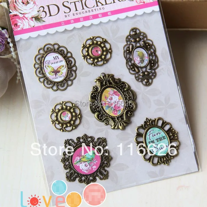 Изящные бронзовые литые винтажные зеркальные 3D скульптуры наклейки антикварная