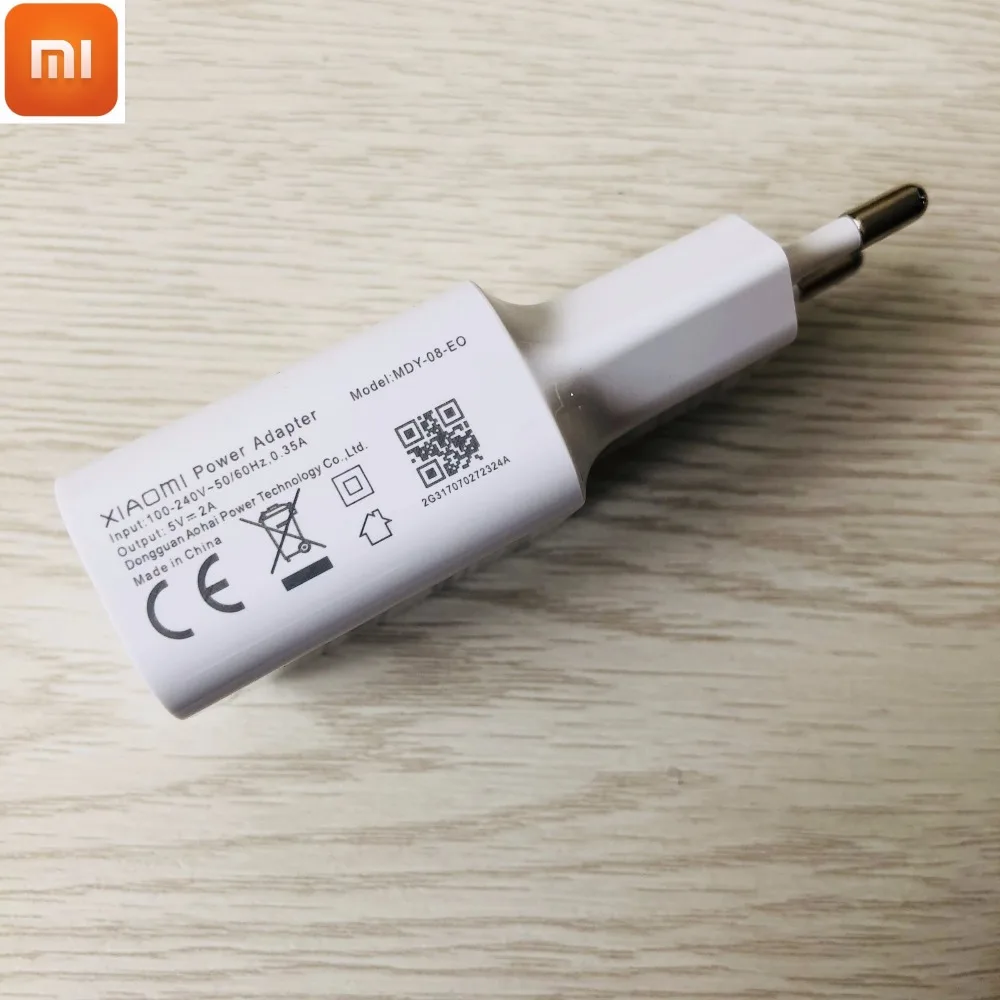 Оригинальное зарядное устройство Xiaomi 5 в 2 а 10 Вт с европейской вилкой адаптер +