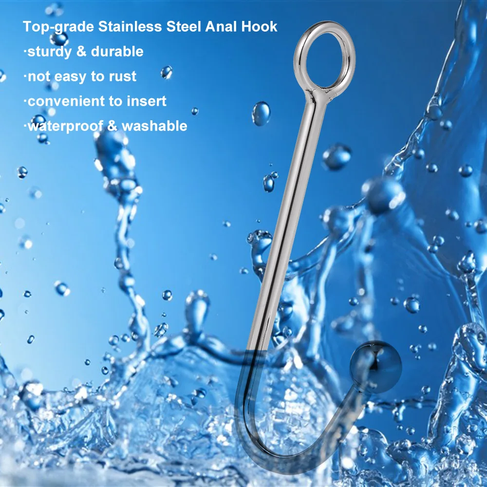 Металлическая Анальная пробка из нержавеющей стали анальная с шаром и