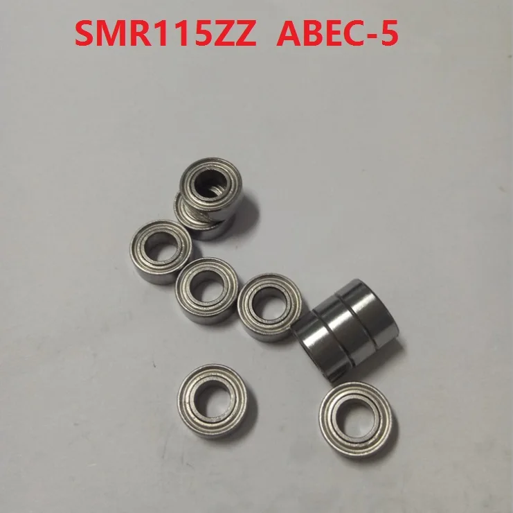 50 шт./лот ABEC 5 SMR115ZZ SMR115 ZZ Миниатюрный шарикоподшипник из нержавеющей стали 5x11x4 мм