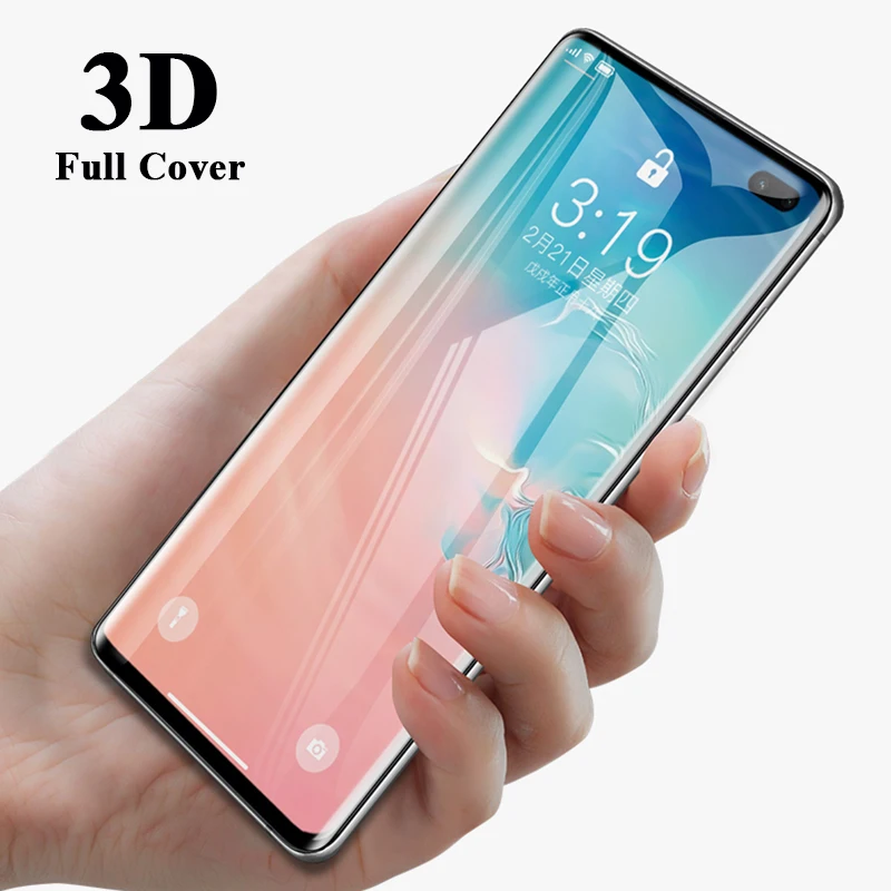 Закаленное защитное стекло для Samsung Galaxy s10 plus lite s10e s10plus s 10 light 10S gs10|Защитные стёкла