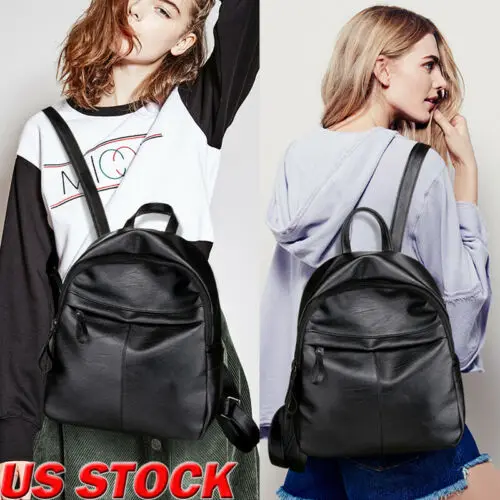 Модный женский рюкзак из искусственной кожи дорожная сумка через плечо для