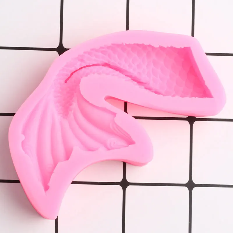 3D хвост русалки силиконовые формы кекс Топпер помадные DIY Инструменты для