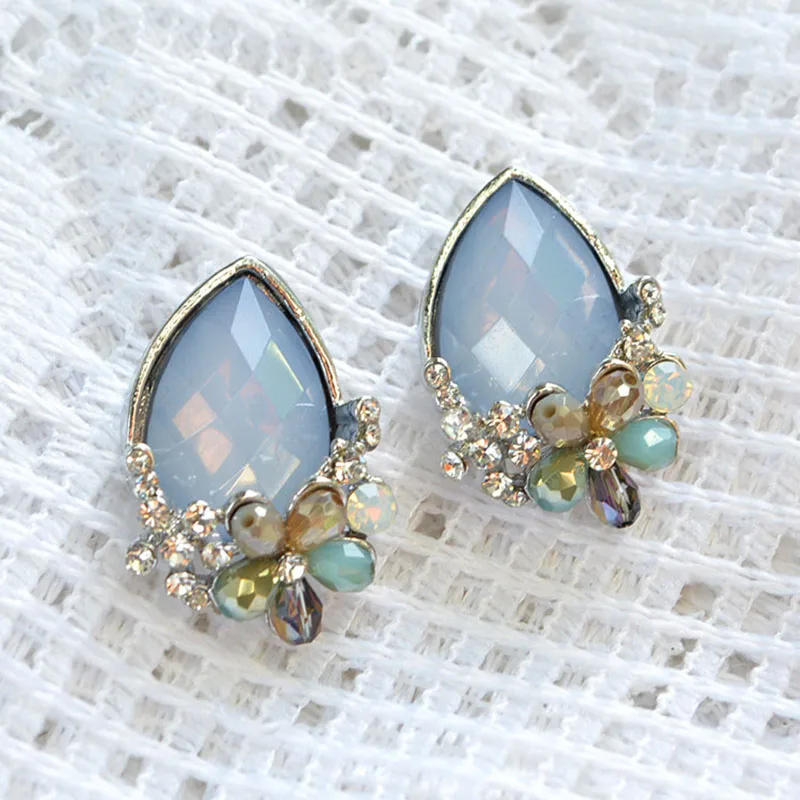 Оптовая продажа Бесплатная доставка стильные серьги гвоздики OSHUER ручной работы