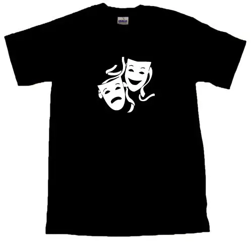 Комедии и трагедии Маски для век футболка все размеры # черный|Мужские футболки| |