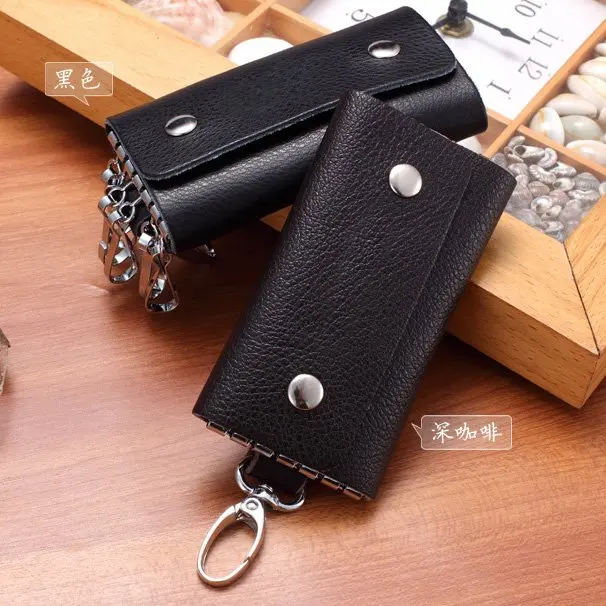 Оптовая продажа Бесплатная доставка мужская простой досуг ключница натуральная