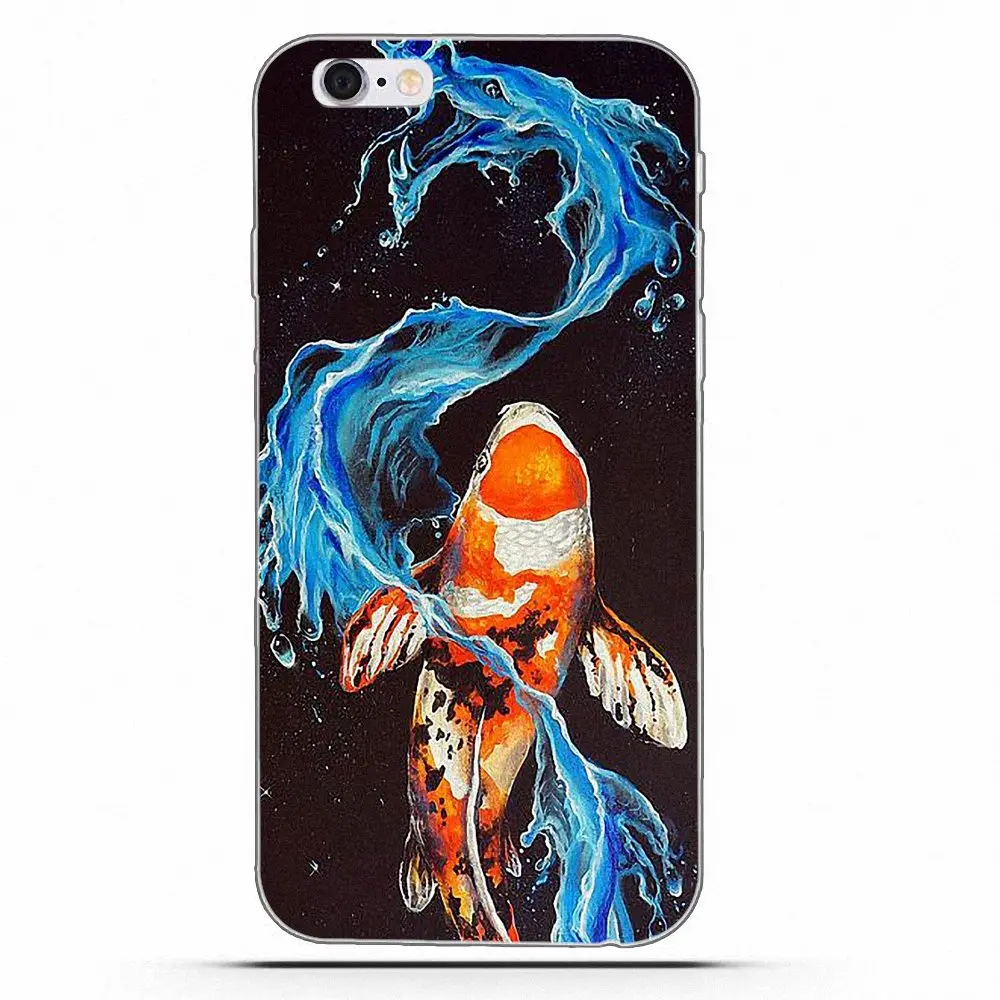 Wexoeq мягкий дизайн телефона Koi Fish японское искусство для Samsung Galaxy A3 A5 A7 J1 J2 J3 J5 J7 2015