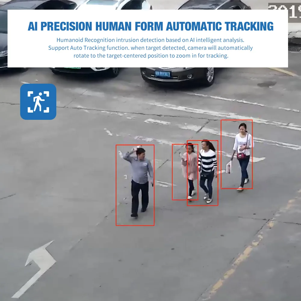1080P PTZ IP камера AI автоматическое отслеживание 30X зум H.265 IP66 POE IP камера AI человеческое тело лицо Масштабирование Программирование пресеты патрульная