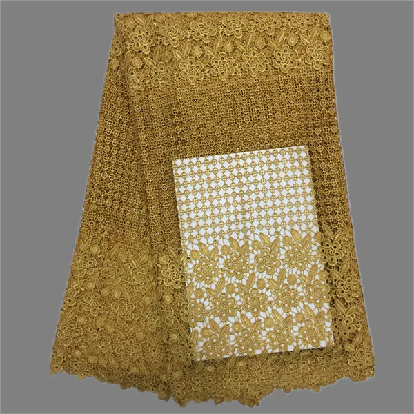 Hot sale African water soluble lace fabric nice guipure cloth for lady dress EWP25(5yards/lot) many color | Дом и сад