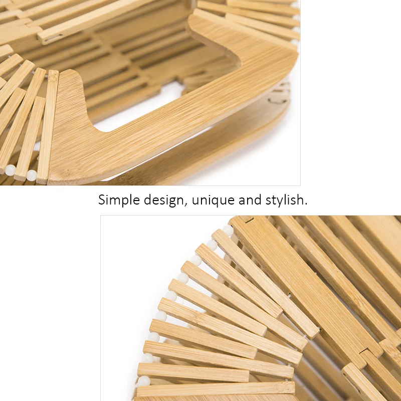 Женская сумка в руках из бамбука LOVEVOOK деревянная ручной работы для путешествия