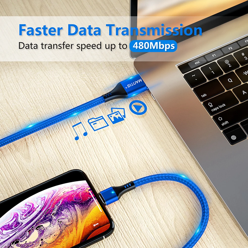 Магнитный кабель MANTIS 3A для iPhone Xs Max Xr X 8 7 6 6s 5 5S Se Ipad Mini USB кабель Быстрая зарядка 3,0 провод для быстрого заряда шнур