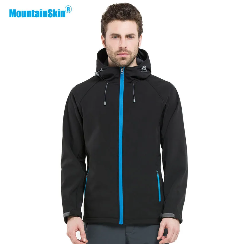 Mountainskin Мужская Осенняя флисовая куртка из флиса для занятий спортом на открытом