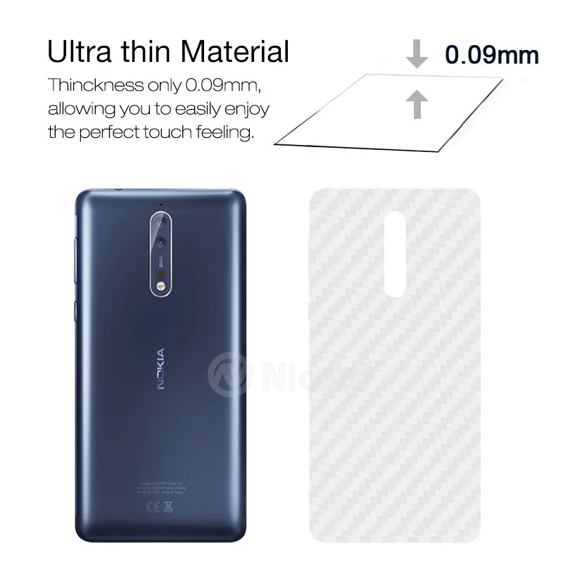 3 шт./лот защитная пленка для телефона Nokia 8 Sirocco 7 Plus защита экрана из углеродного