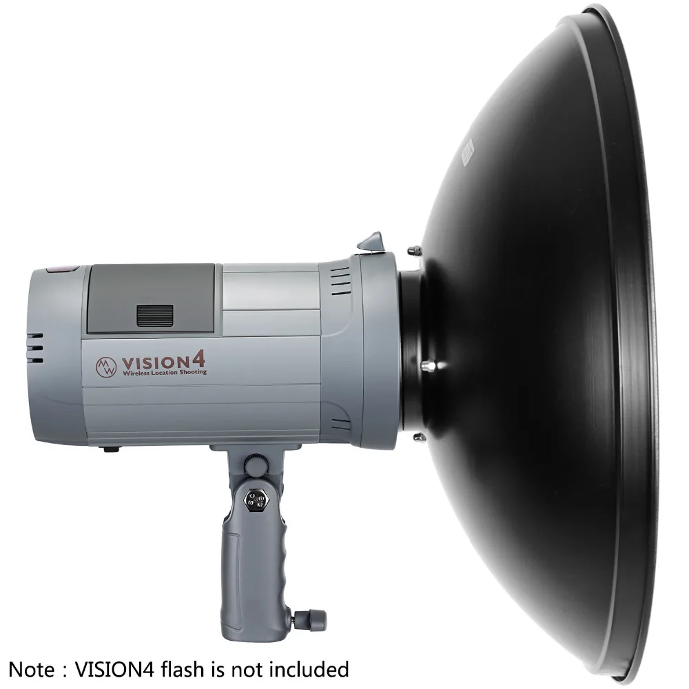 

Neewer 16 inches Standard Reflector Beauty Dish with White Diffuser Sock for Bowens Mount Studio Strobe Flash Light