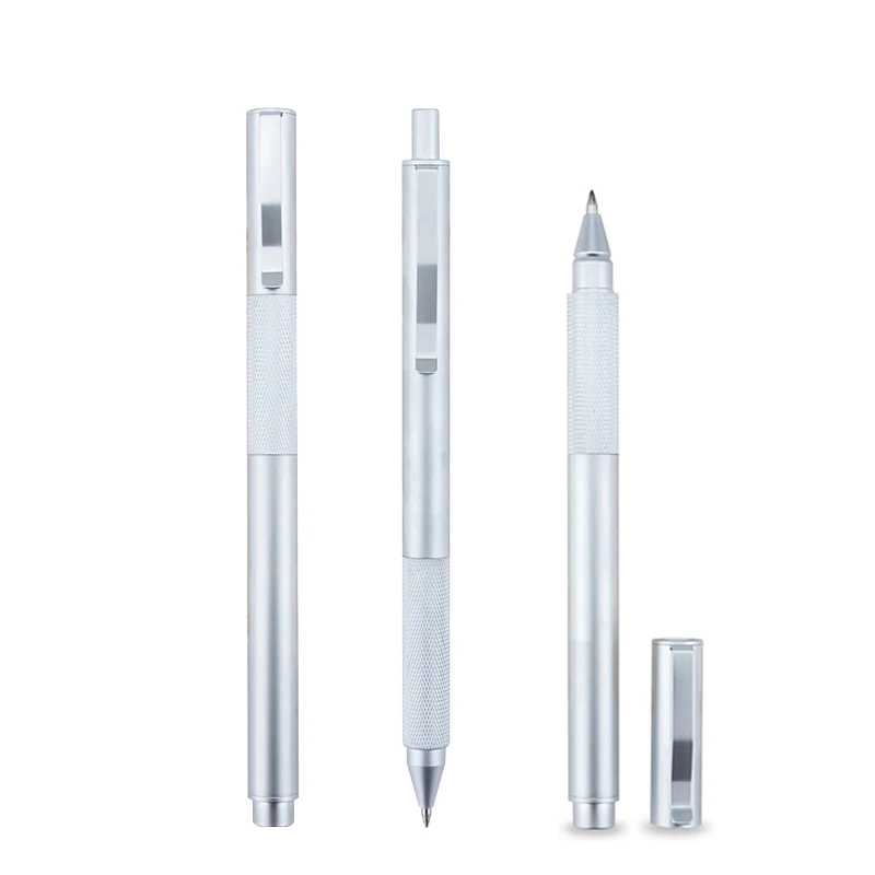 M & G Металл низкий центр тяжести нержавеющая сталь гелевая ручка 0 5 1 шт|Гелевые