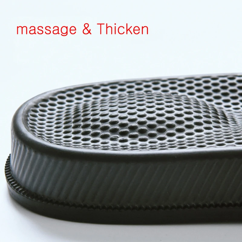 Женские массажные тапочки шлепанцы из дышащего материала на плоской подошве для