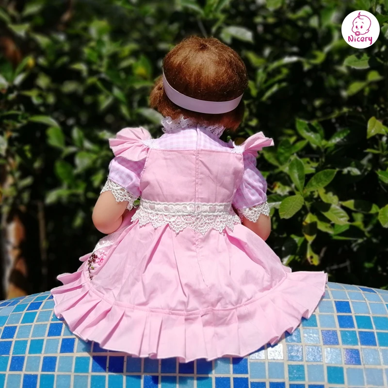 22 дюйма 55 см. кукла новорожденный притягивающий рот для детей мягкий силикон