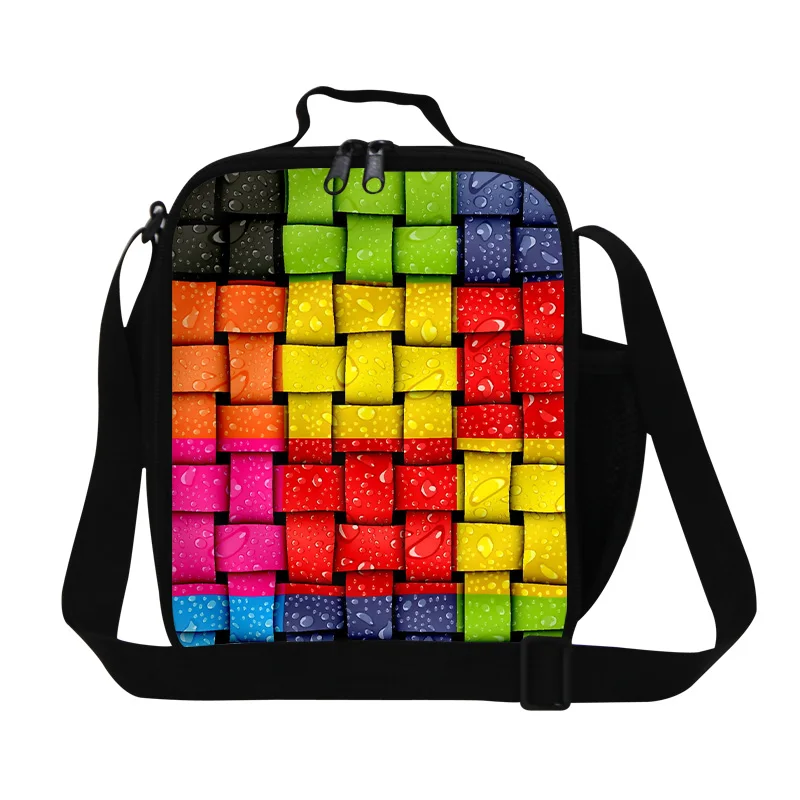 Новые Красочные сотовые соединения 3D печать детские сумки для Обеда Взрослый