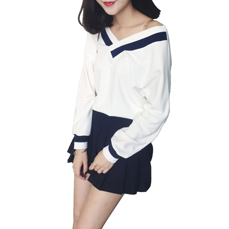 Мода v-образным вырезом новая Корейская женская одежда осторожны машина футболка