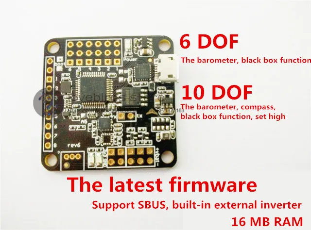 Acro Afro Naze32 Flip32 + Rev 6 6DOF/10DOF flght control 16m 5 Модернизированный для DIY мини дрона