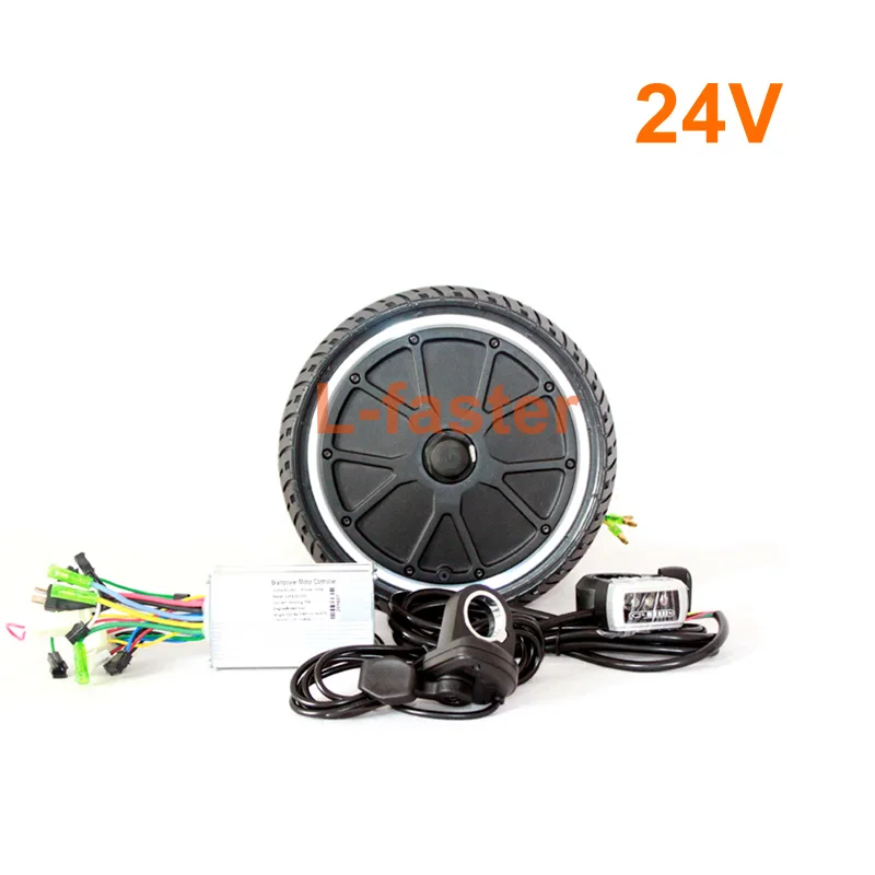 24V no LCD 36 В, 250 Вт, комплект для электрического велосипеда, ультратонкий мотор-концентратор, комплект для E-SCOOTER, бесщеточный контроллер с тормозом EBS и ЖК-дисплеем - Цвет: 24V no LCD