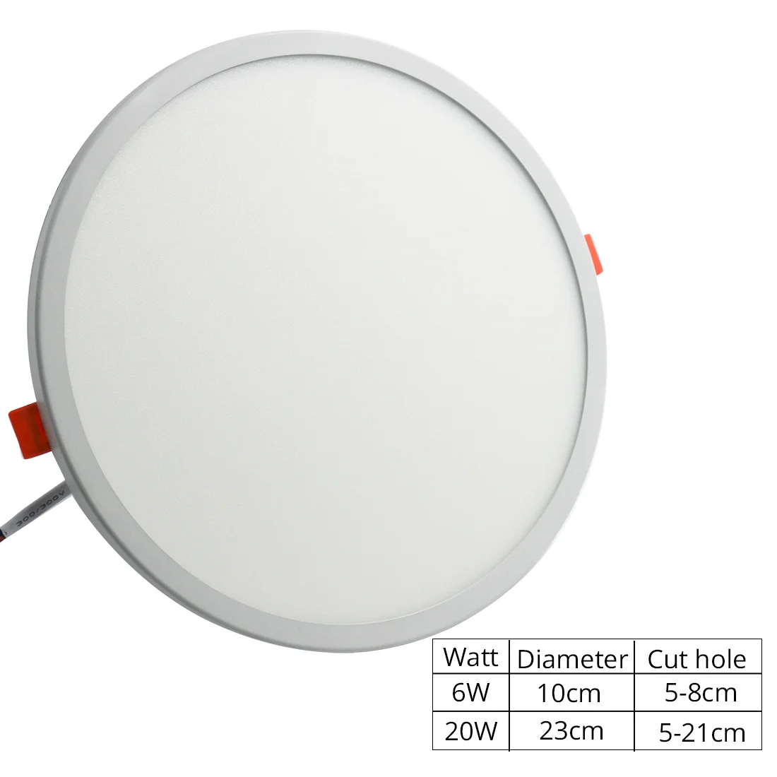 Hinnixy LED SMD светильники без водителя пружинный зажим подвижная панель свет 100 в 240 6