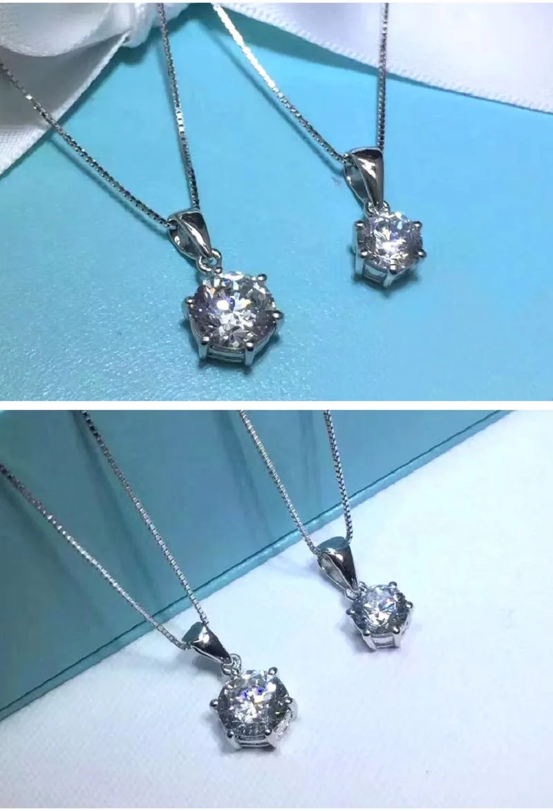 Ювелирные изделия ожерелье из серебра 925 пробы кулон с высокоуглеродистым