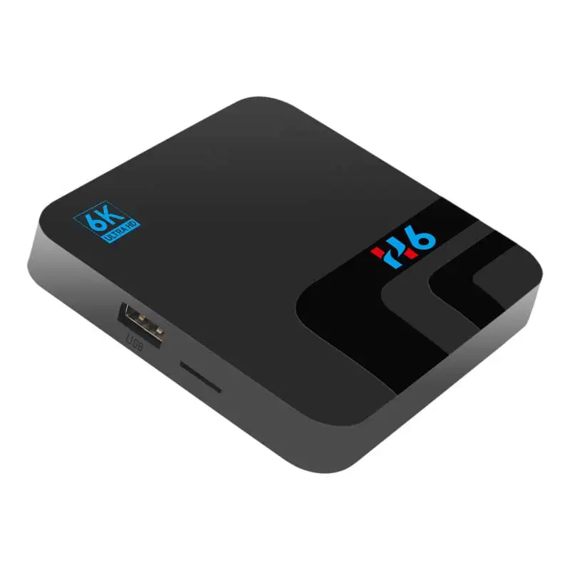 H6 Smart tv Box 1080P HDMI AV четырехъядерный 64 бит Android 8,1/9,0 4G DDR3 32G EMMC rom телеприставка Wifi медиаплеер ТВ приемник