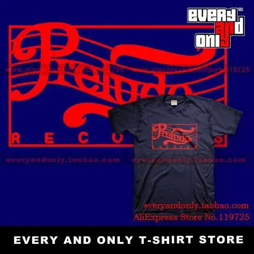 Prelude Records T Shirt Jazz Soul Funk Vintage Sheet music Cotton T-shirt Tee Clothing | Мужская одежда
