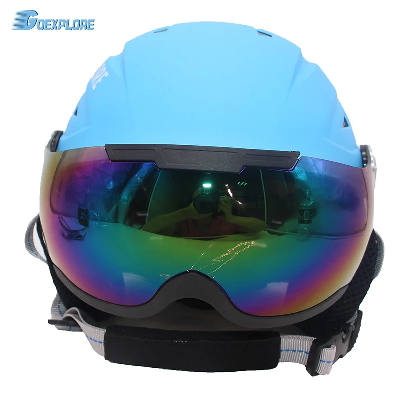Goexplore ore Зимний шлем с очками из поликарбоната для мужчин женщин и детей цельно