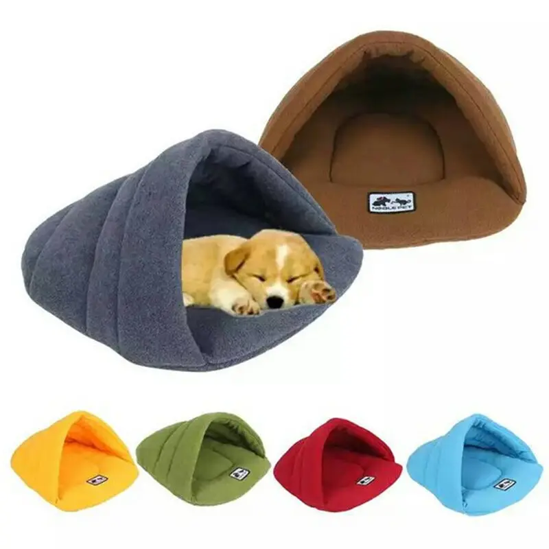 

Fashion Soft Polar Fleece Pet Mat Winter Warm Nest Pet Cat Small Dog Puppy Kennel Bed Sofa Sleeping Bag House Puppy Cave Bed