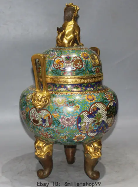 Ремесла Искусство 20 &quotмаркированный китайский из перегородчатой эмали 24K золото