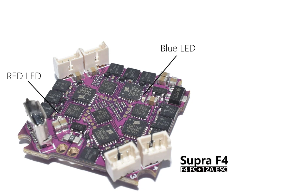 Supra-F4-12A V1.0 STM32F411 F4 игровые джойстики AIO OSD BEC и 12A BL_S 2-4S 4In1 ESC для RC DIY крошечных дронов