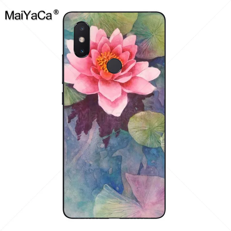 Крутой чехол MaiYaCa для телефона с акварельными цветами лотосами и лавандой xiaomi mi 8se