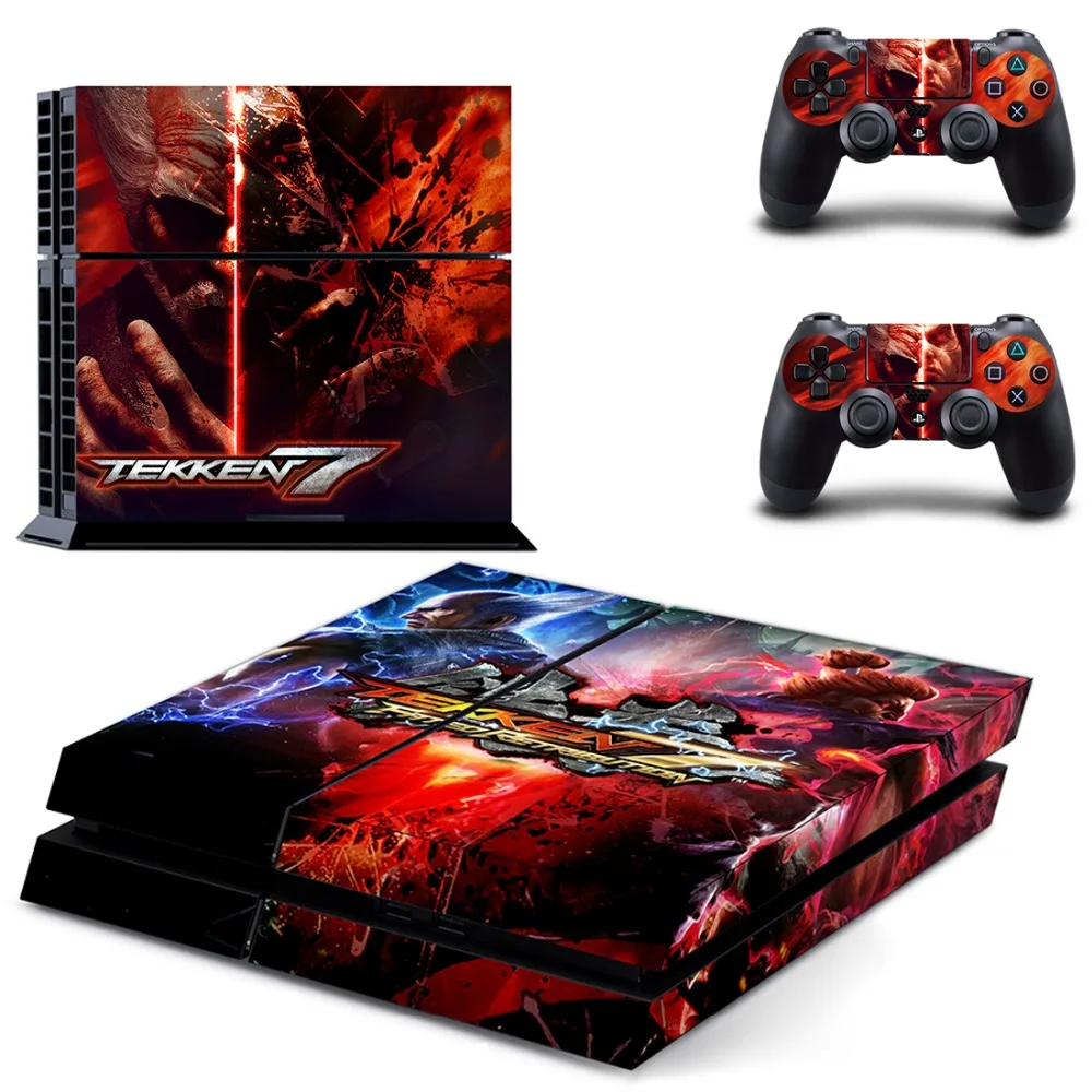 Виниловые наклейки для игровой приставки Sony Playstation 4 и 2 контроллера PS4|Наклейки| |