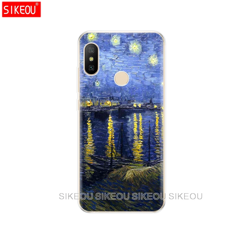 Силиконовый чехол для Xiaomi MI A2 LITE из мягкого ТПУ задняя крышка чехлы бампер