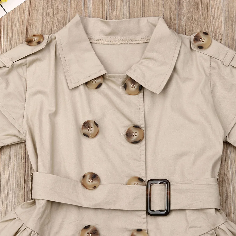 Повседневная одежда для маленьких девочек в британском стиле платье с короткими