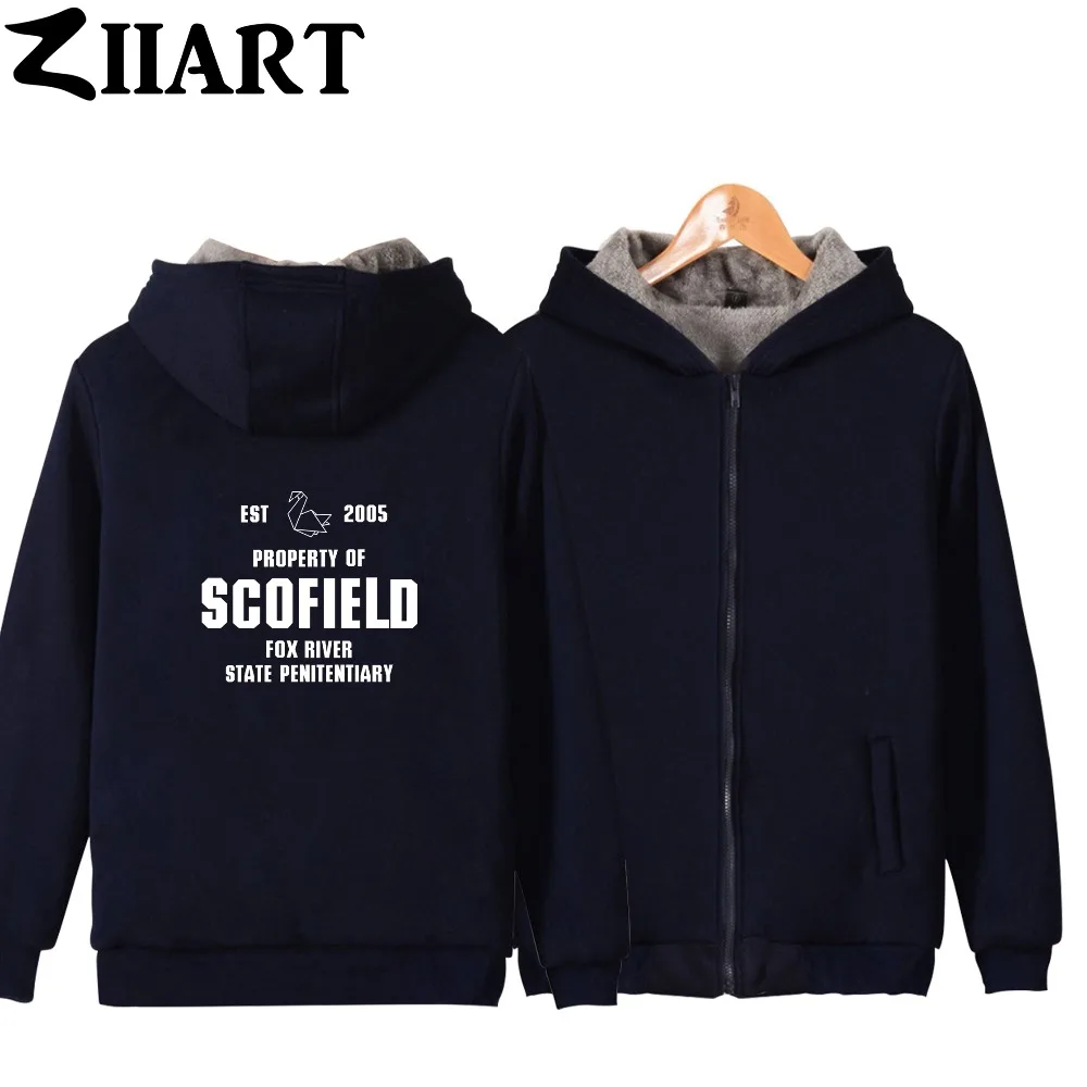 Бумажный журавль EST 2005 побег из тюрьмы свойство scofield fox river state girls Women Full Zip Winter Plus