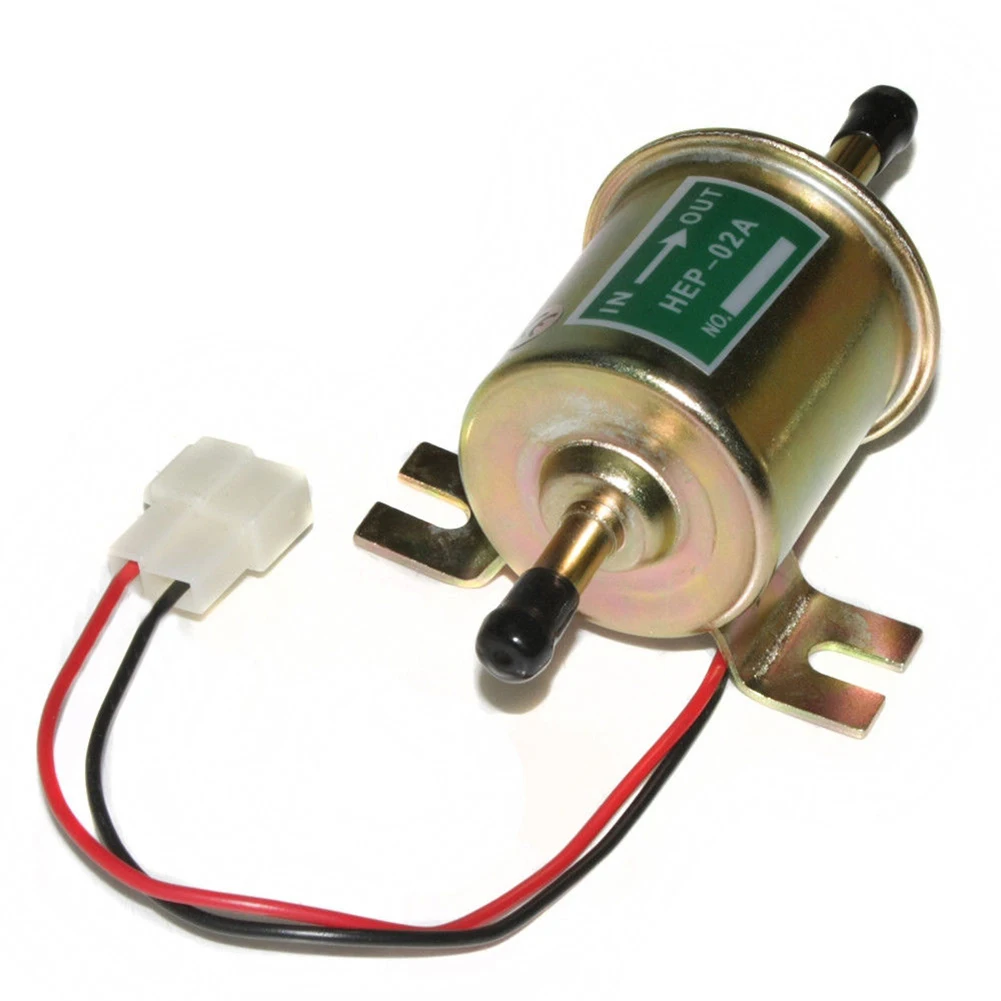 Электрический топливный насос бензиновый 12В линейный Универсальный HEP 02A прочный