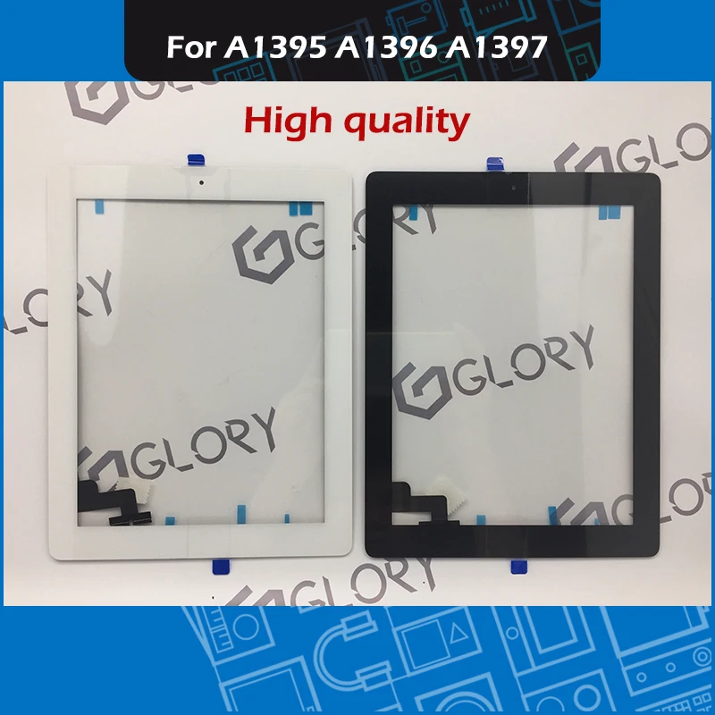 Черно-белая A1395 A1396 A1397 сенсорная панель для iPad 2 дигитайзер Сенсорная передний