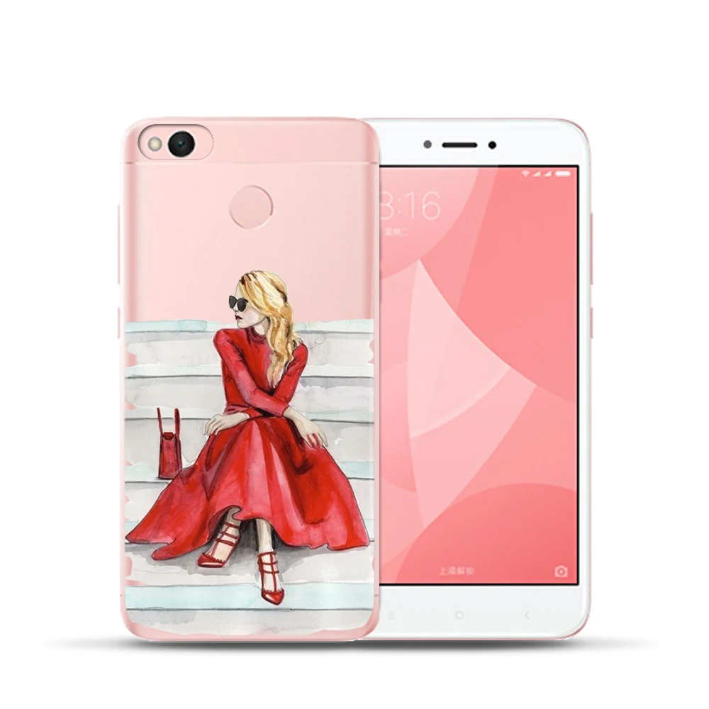 For Xiaomi Redmi 4X 5A 4 4A MiA1 Mi6 5X MI8 NOTE Summer fashion Girl Travel Soft Silicone Back Fundas Cover Coque |