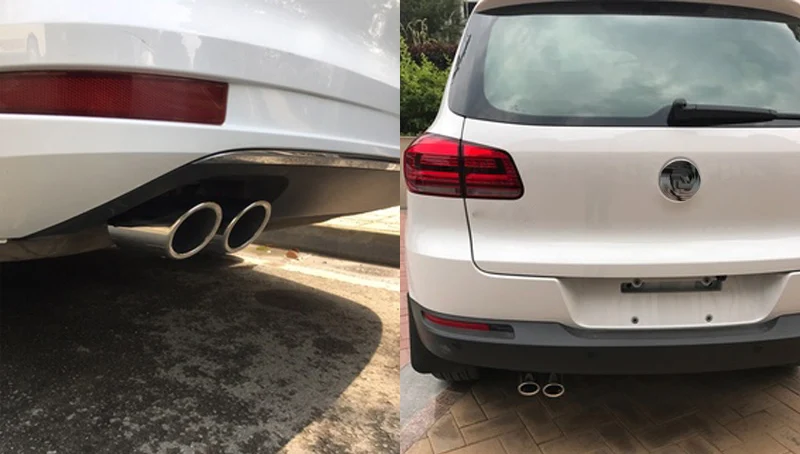 Выхлопных труб крышка глушителя 2 шт. для Jetta MK6 1,4 T Bora Scirocco 1,4 TSI VW Golf 7 6 MK7 авто аксессуары